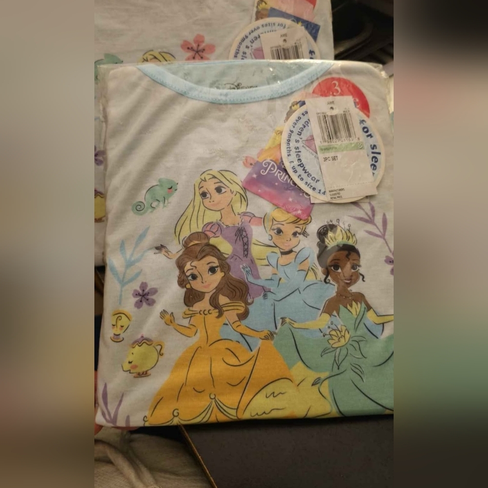Disney Princess Girls 3pc sleep set